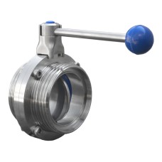 Затвор нержавеющий дисковый поворотный запорный приварной 12Х18Н9ТЛ ДУ 150 Ру 16 Арма-Пром ЗПД-САЗ